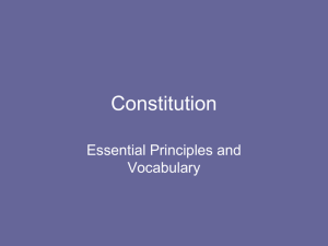 Constitution Vocab - Woodford County Public Schools