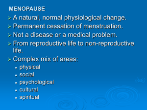menopause - Memorial University