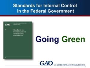 Revisions to GAO's Standards for Internal Control, USA