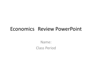 Economics Review PowerPoint
