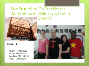 San Francisco Coffee House An American