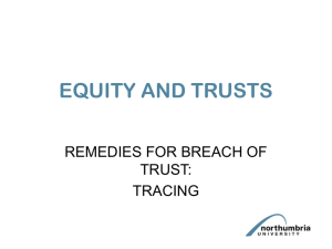 Remedies for Breach of Trust PowerPoint