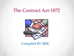 The Contract Act-1872