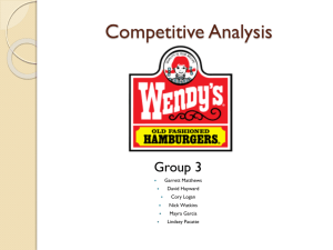 Wendy's SWOT Analysis