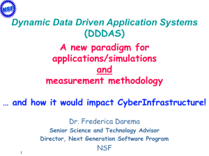 Dynamic Data Driven Application Systems - National e