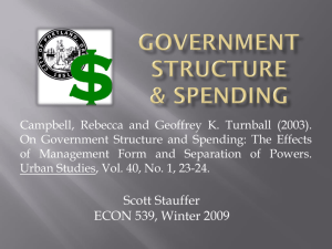 Government Structure & spending