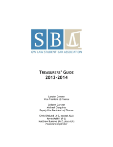 2013-14 Treasurers' Guide