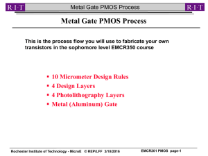 Metal Gate PMOS Process - People