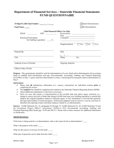 DFS-A1-1832 Fund Questionnaire - Florida Department of Financial