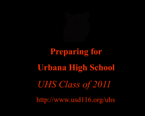 UMS meeting for UHS Transition