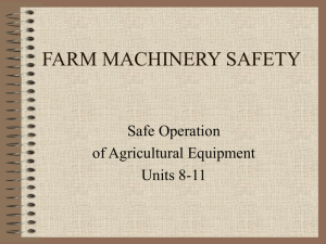 FARM MACHINERY SAFETY
