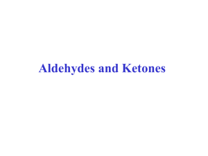 Aldehydes & Ketones I
