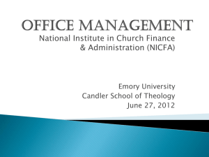 Office Management - Dunwoody United Methodist Church