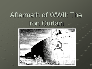 Aftermath of WWII: The Iron Curtain