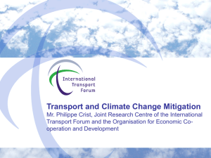 Transport and Climate Change Mitigation