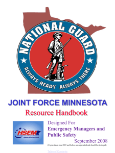 Resource Handbook 2008 - Minnesota National Guard
