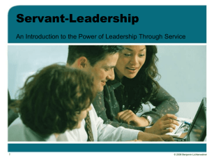 Introduction to Servant-Leadership