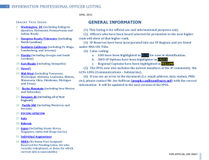information professional officer listing