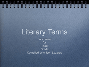 Literary Terms Powerpoint