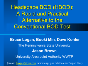 Using the HBOD test - Penn State University
