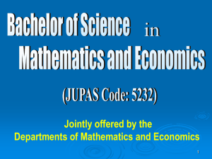 投影片 1 - Department of Mathematics