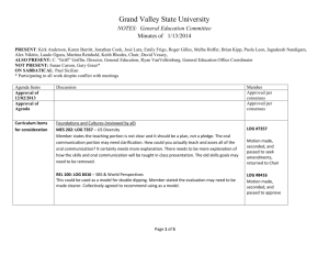 Minutes - Grand Valley State University