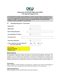 Individual Prior Approval Request Form