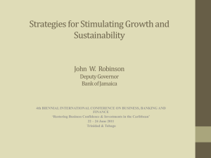 Strategies for Stimulating Growth and Sustainability Address Deputy