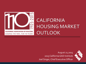 2014 - 2015 california economic & Market Forecast