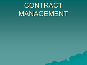 contract management - Controller of Finance & Accounts (Fys
