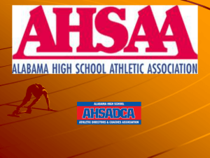 District Meetings - AHSAA | Alabama High School Athletic Association