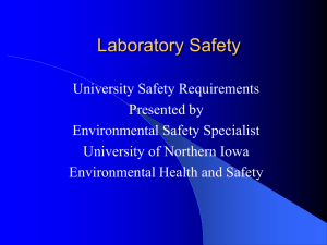 Laboratory Training - University of Northern Iowa