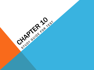 Review chapter 10