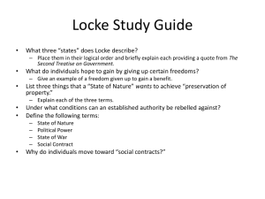 Locke Study Guide
