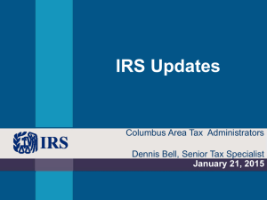 IRS Updates