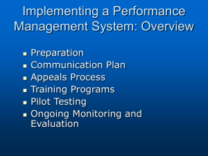 Chapter 7 - Implementing a Performance Management System