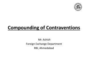 Compounding of Contraventions