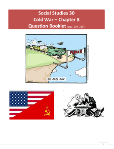 Cold War Questions Booklet