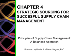 CHAPTER 1 INTRODUCTION TO SUPPLY CHAIN