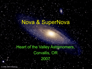 Nova & SuperNova