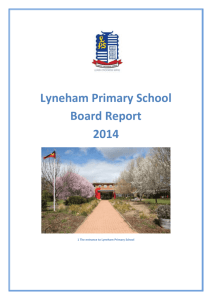 Lyneham Primary Annual School Board Report 2014