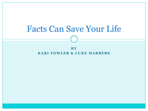 Facts Can Save Your Life