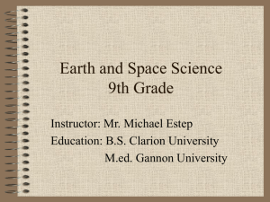 Earth and Space Science 9th Grade