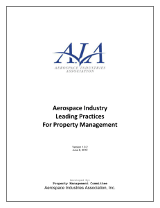 Aerospace Industry Leading Practices For Property Management