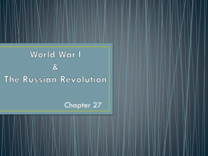 World-War-I-Russian-Revolution