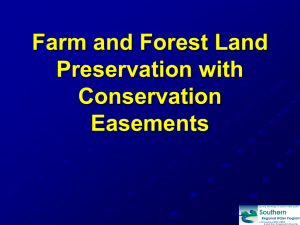 conservation easements - Southern Regional Water Program