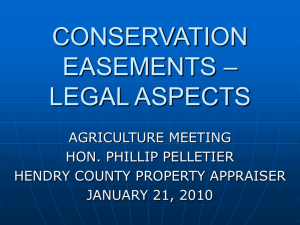Conservation Easements - Legal Aspects
