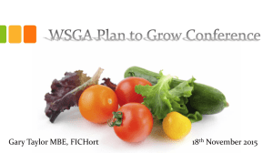 WSGA Plan to Grow - West Sussex Growers' Association
