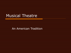 Musical Theatre - VHS Drama Department