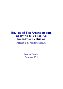 Review of the Tax Arrangements Applying to Collective Investment